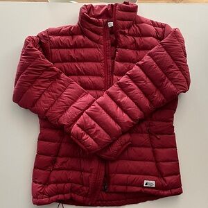 Women’s MEC Red Puffer Jacket size M